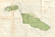 H20-B09 Goedereede en Overflakkee toestand in 1751 na de aanleg van den Statendam (kaart no.4.) (in hoes met ...